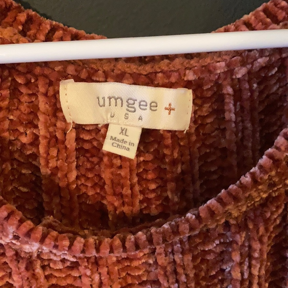 Burnt orange sweater